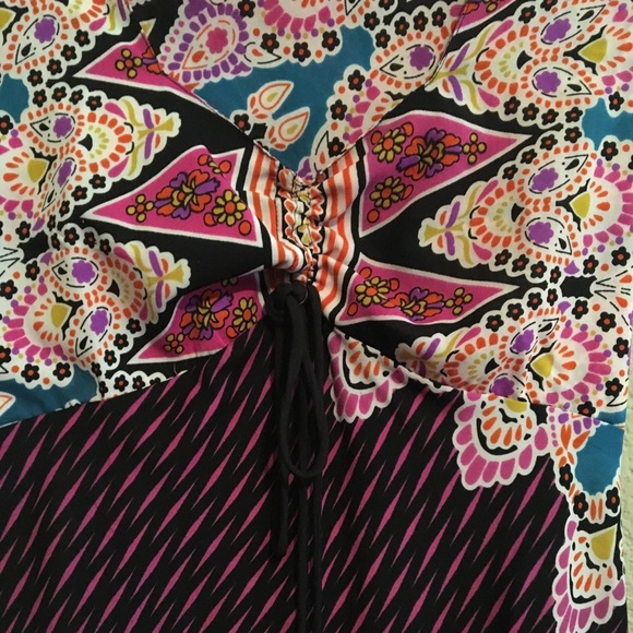 ❗️SOLD ELSEWHERE❗️Colorful Floral Dress 🌸 - Picture 4 of 5